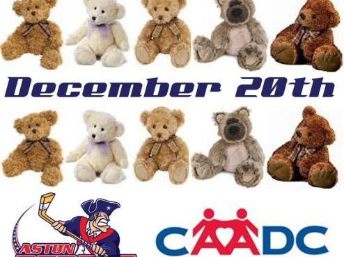 Rebels to Have Teddy Bear Toss Night for CAADC