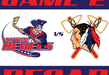 Kapcheck’s Game Winner in OT gives Rebels Weekend Sweep over Tomahawks