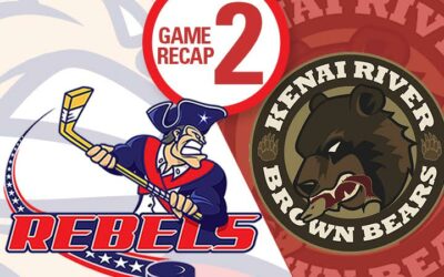 Patrick’s goal lifts Rebels to come from behind victory over Brown Bears