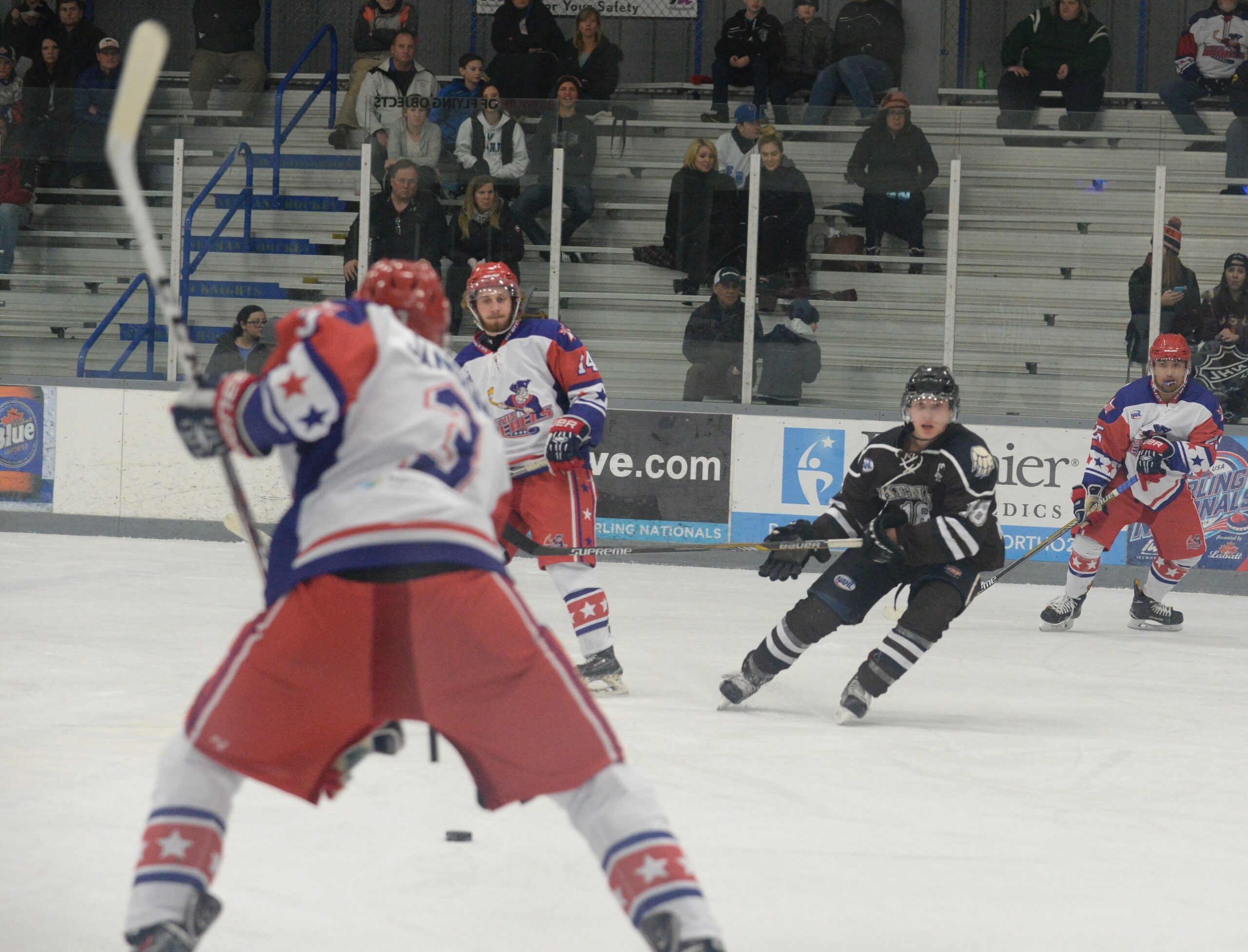 Jansons hat trick leads Rebels to 3 – 0 victory. Mitens ties NAHL mark