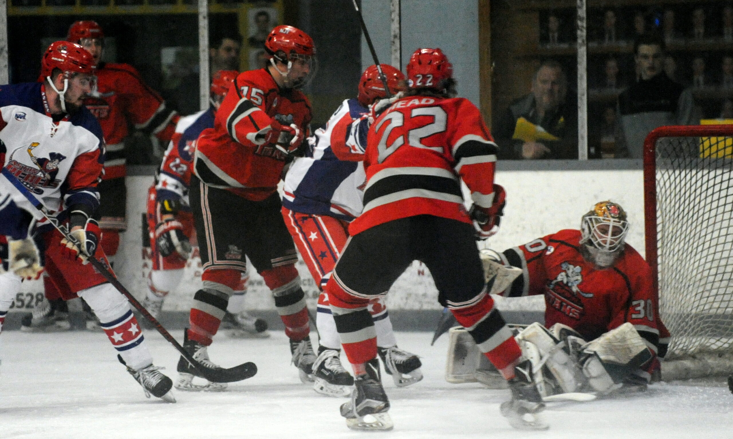 Rebels win 5 – 2 to take game one of divisional finals