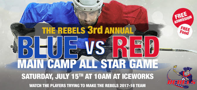 Rebels announce 3rd Annual Blue vs. Red Game and Main Camp Schedule