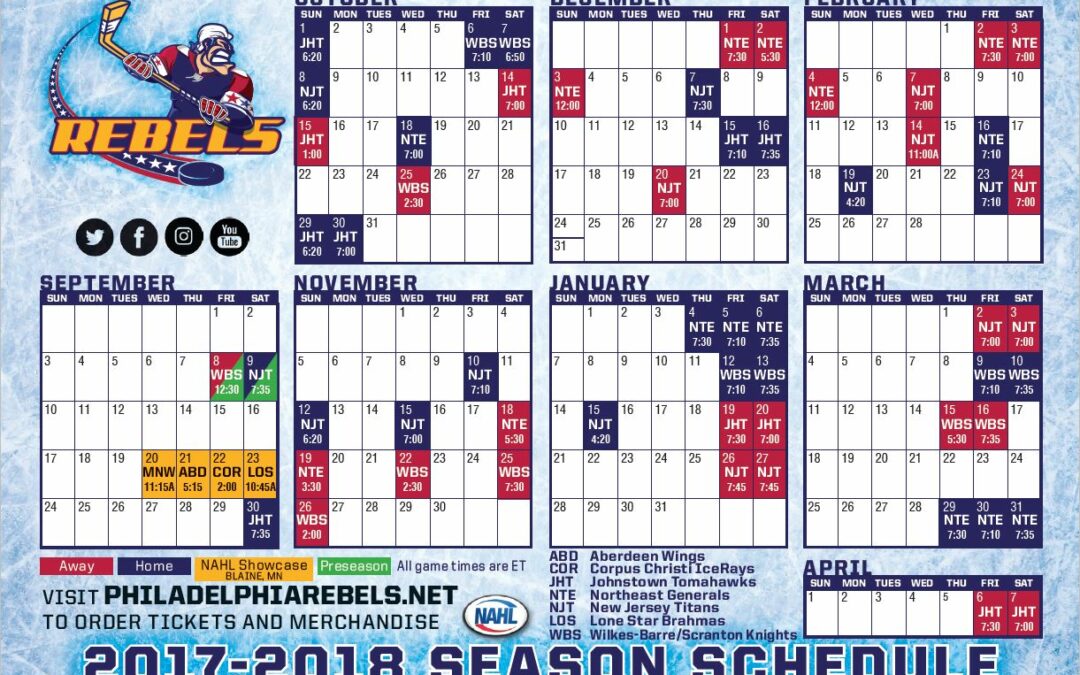 Rebels announce 2017-18 magnetic schedule promotion for Sept. 9 preseason game