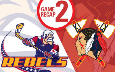 Rebels close out regular season with 3 – 1 win over Tomahawks