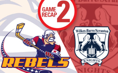 Knights score two, third period goals to down Rebels 2 – 1