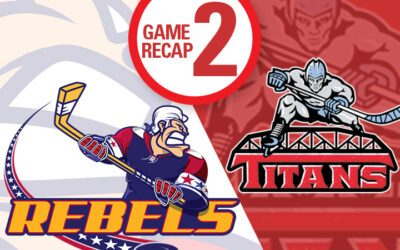 Rebels win 5 – 2 to complete weekend sweep over Titans