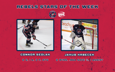 Krbecek Named First Star of the Week, Sedlak Also Earns Honors