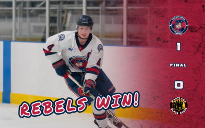 Krbecek’s 47-Save Shutout Earns Rebels a Road Win