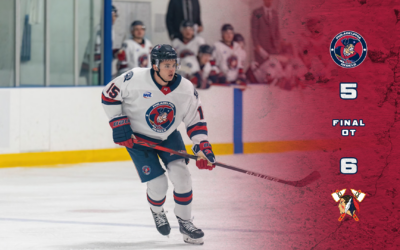 Rebels Score Five, Fall in Overtime