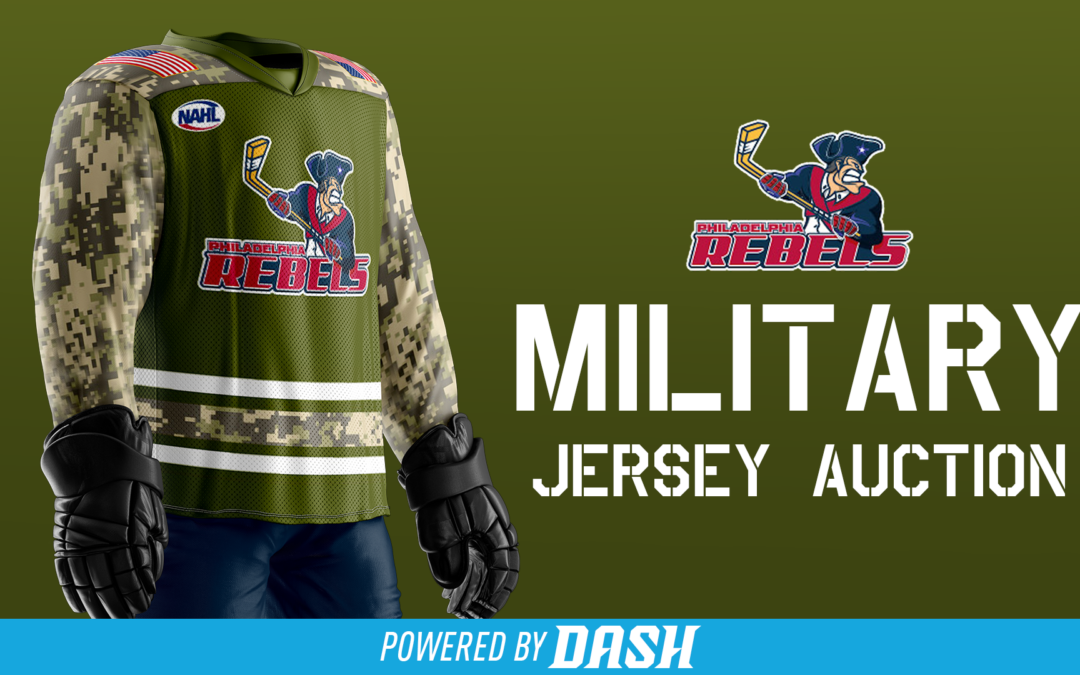 REBELS TO WEAR AND AUCTION SPECIAL JERSEYS FOR MILITARY APPRECIATION NIGHT – NOVEMBER 24