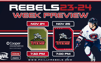 Weekend Preview: 11/24 & 11/25 – Rebels and Titans Clash during home-and-home series