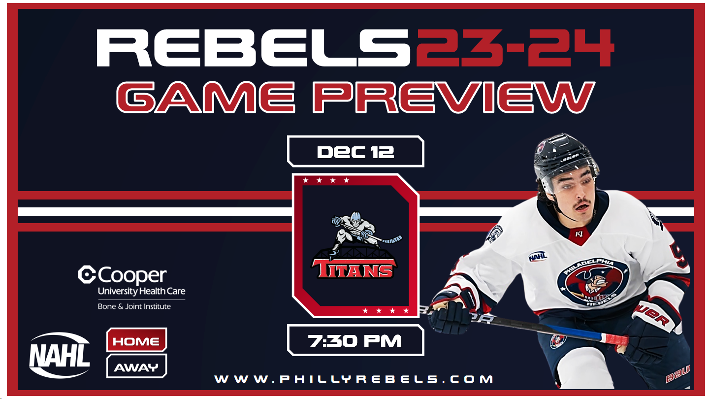 Game Preview: 12/12 – Rebels and Titans faceoff in weeknight game