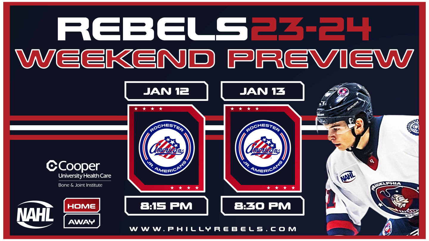 Weekend Preview: 1/12 & 1/13 - Rebels travel to Rochester to take on Jr. Americans