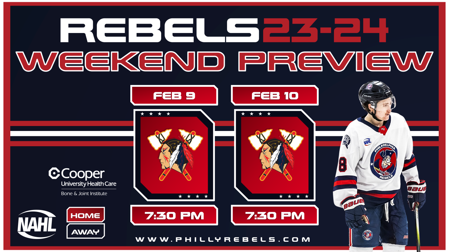 Weekend Preview: 2/9 & 2/10 – Rebels host red hot Tomahawks for two-game series