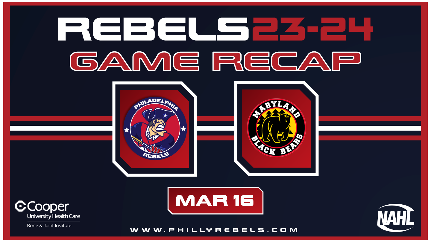 Rebels fall to Black Bears 4 – 3 in Shootout