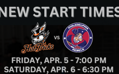 New start times announced for Rebels April 5 & 6 Games