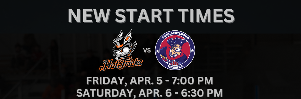 New start times announced for Rebels April 5 & 6 Games