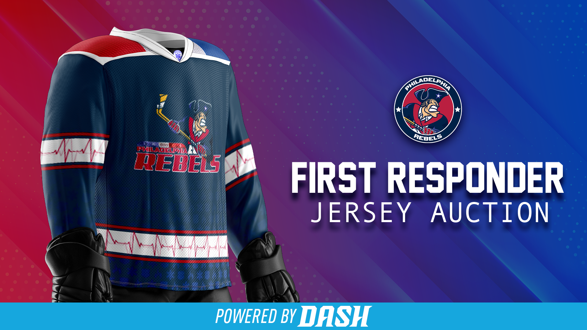 Rebels to wear and auction special jerseys for First Responders Weekend – March 29 & 30