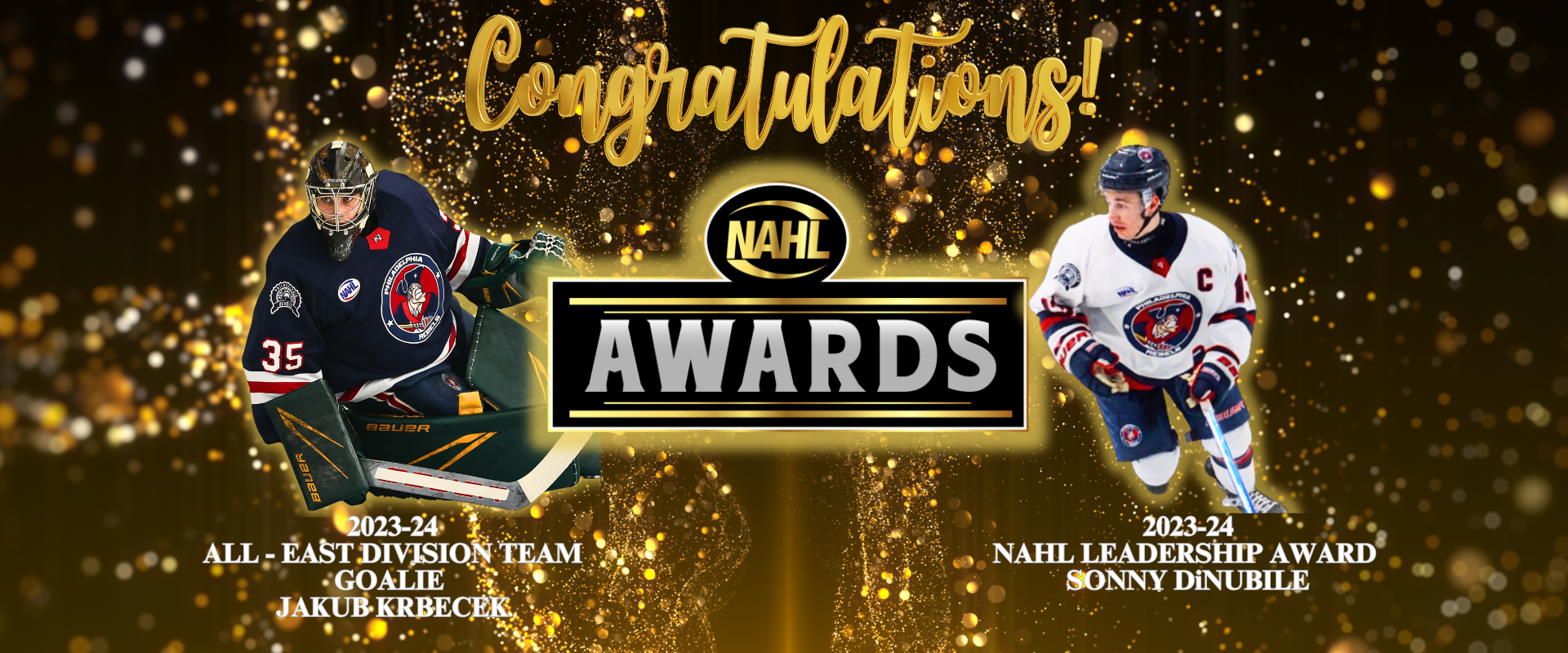 DiNubile & Krbececk Earn 2023-24 Year End NAHL Awards