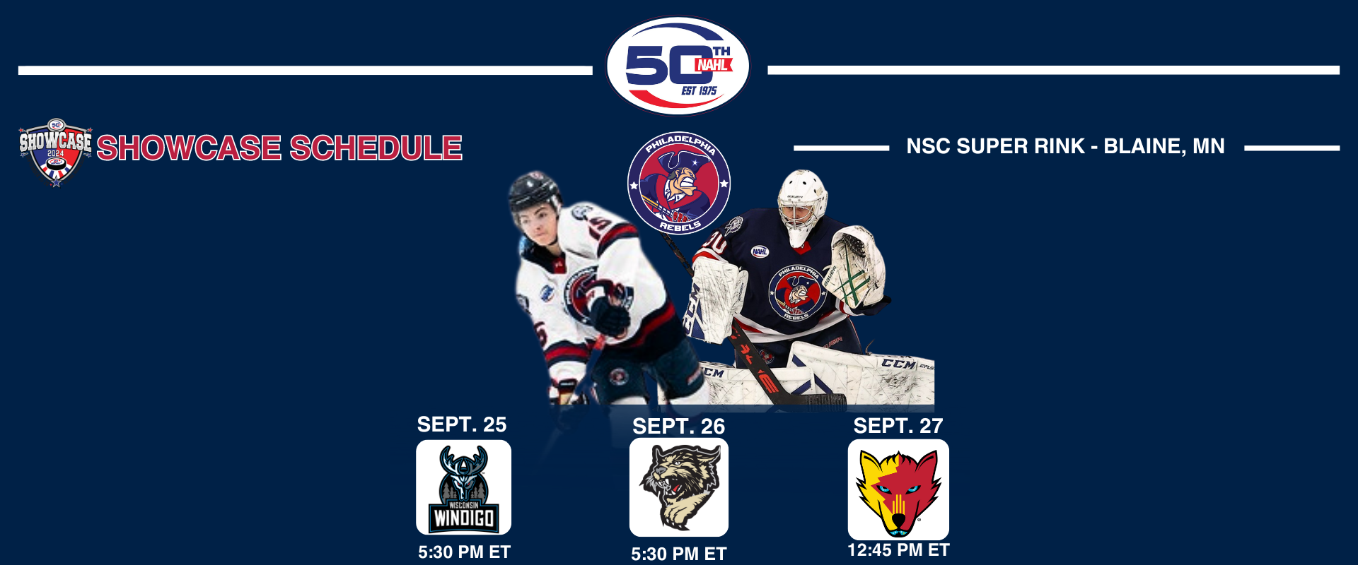 NAHL 2024 Showcase Schedule