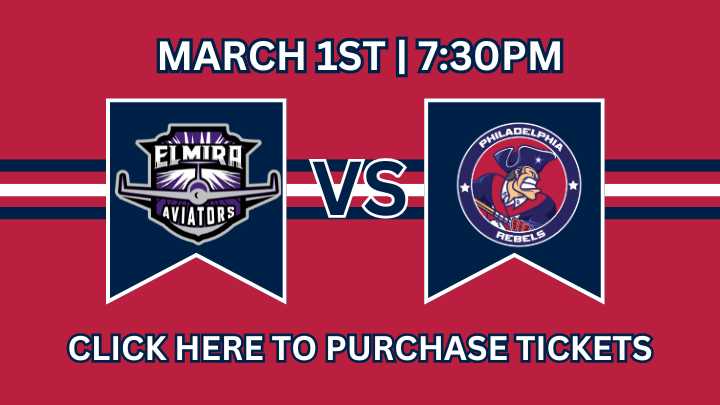 Rebels vs. Elmira Aviators, March 1, 2025