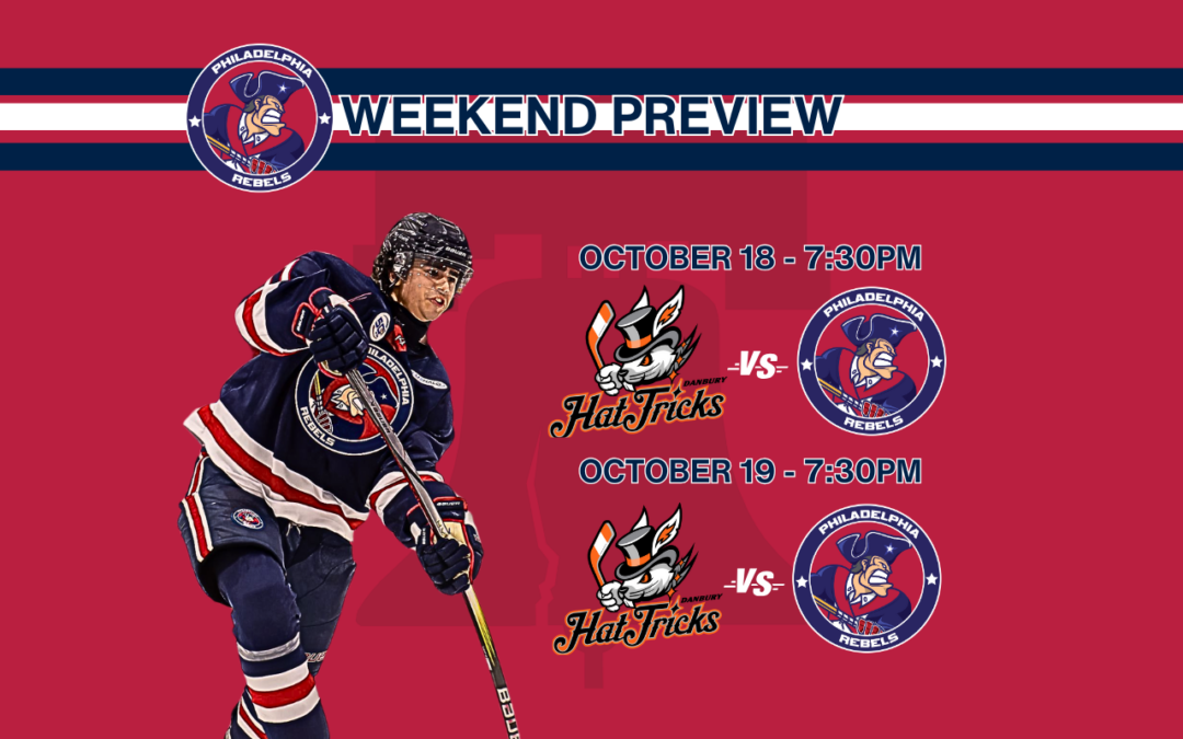 Weekend Preview: 10/18 & 10/19 – Hat Tricks Travel to Hollydell for two-game series against Rebels