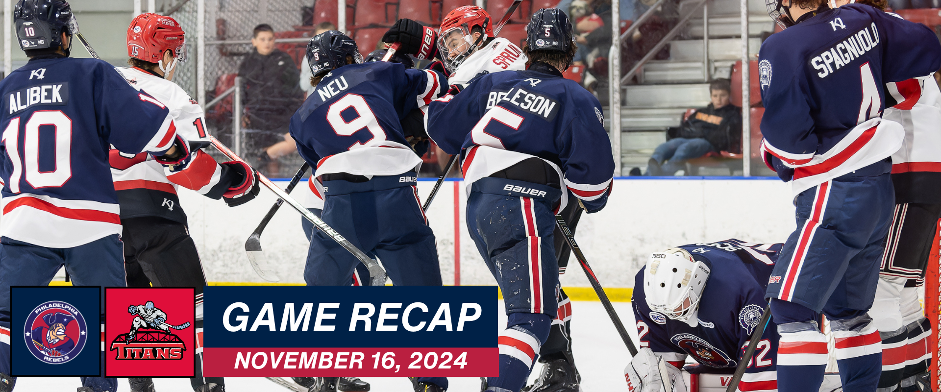 Rebels fall to Titans 5 – 1 to split weekend series