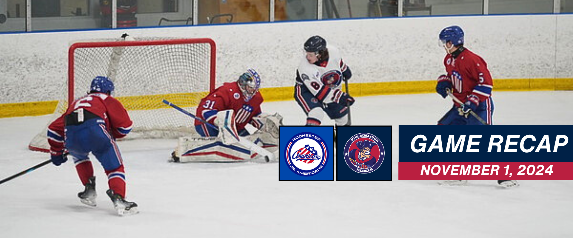 Rebels fall in valiant effort to Rochester 4 – 3 in OT