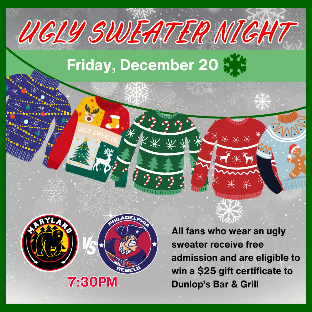 Ugly Sweater Night December 20