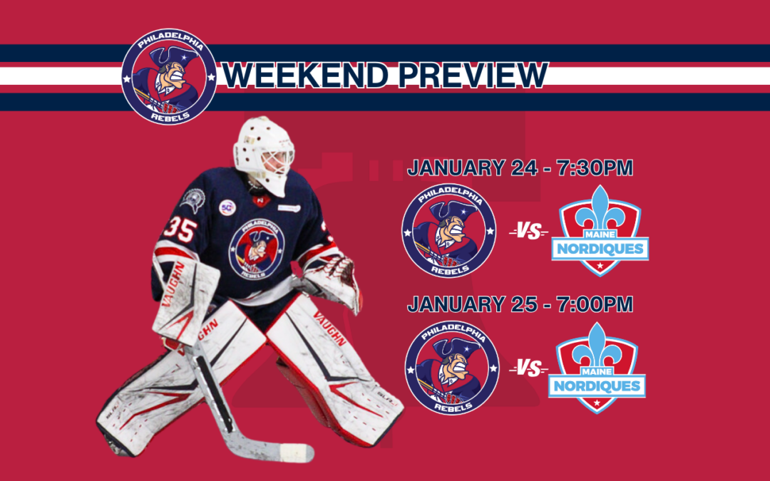 Weekend Preview: 1/24 & 1/25 – Rebels travel to Lewiston to take on first place Nordiques