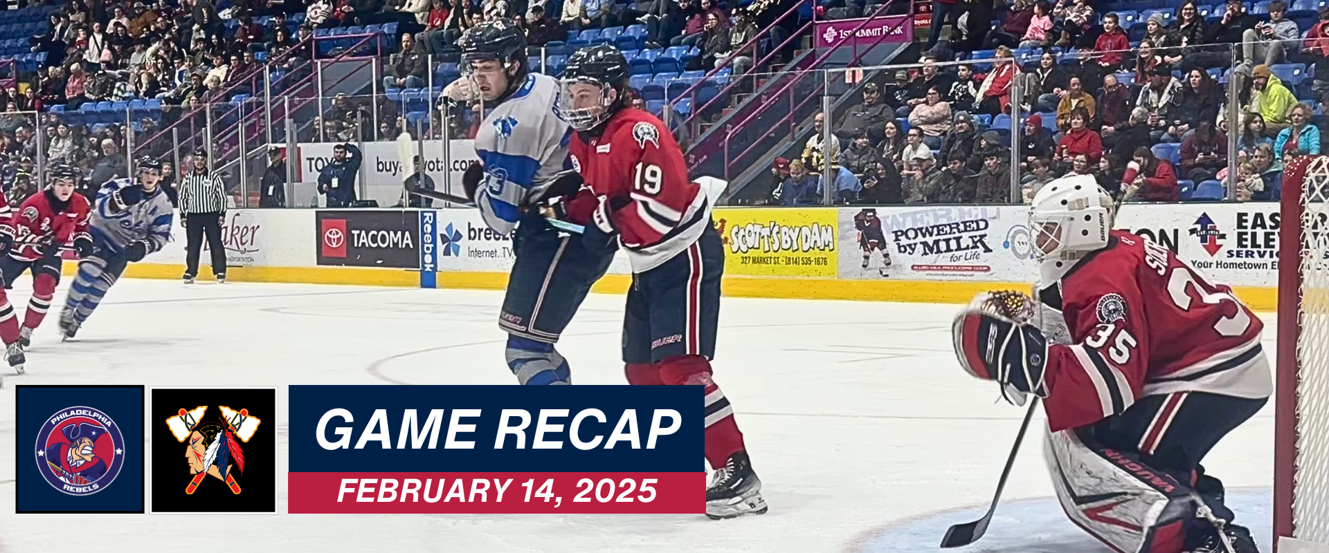 Rebels down Tomahawks 2 – 1 in Shootout