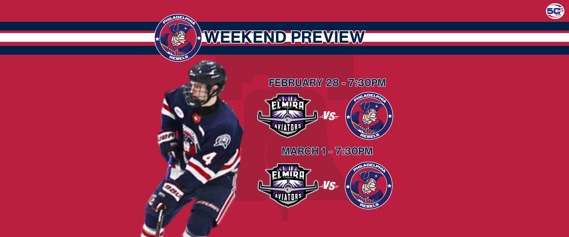 Weekend Preview: 2/28 & 3/1 – Rebels host expansion Aviators