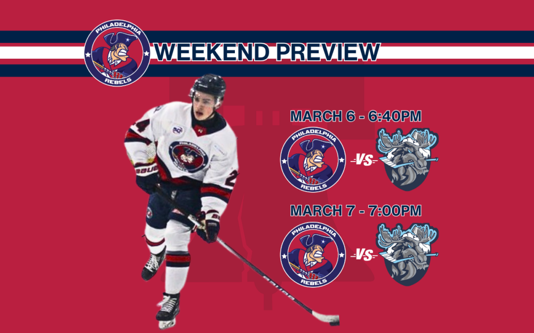 Weekend Preview: 3/6 & 3/7 – Rebels travels to New Hampshire for important two-game series against Mountain Kings