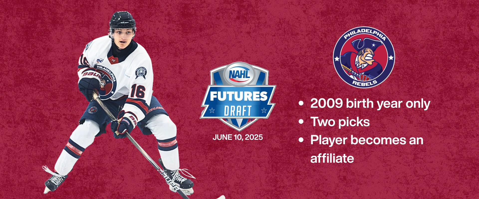 Rebels have two picks in today’s NAHL Inaugural Futures Draft
